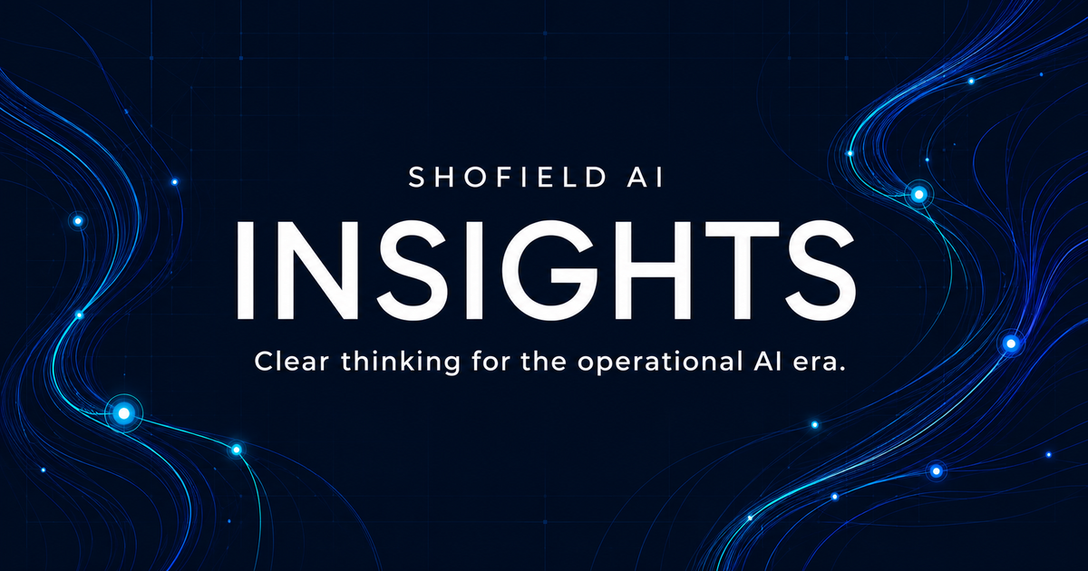 Shofield AI Insights artwork representing connected operational intelligence
